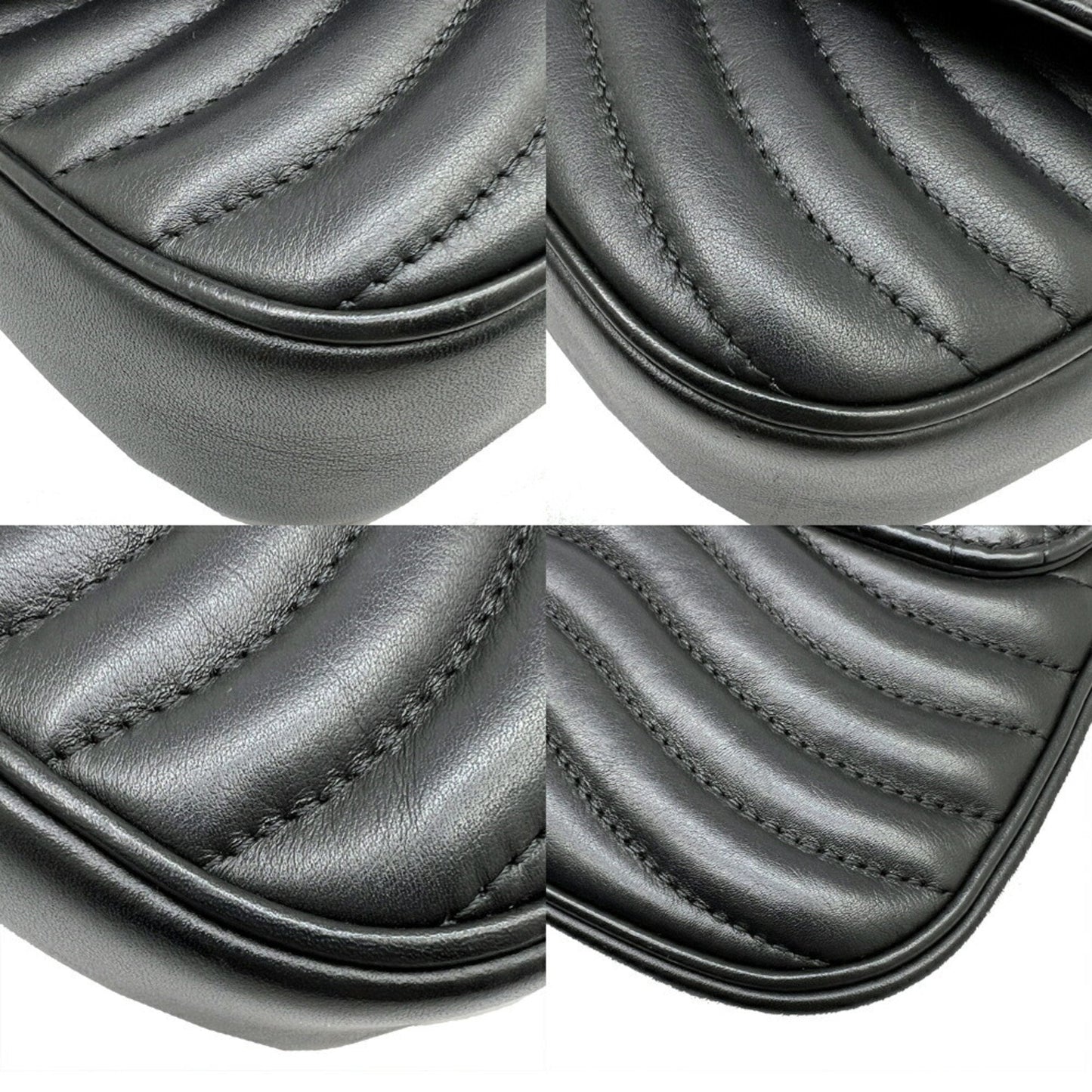 Louis Vuitton Black Leather Shoulder Bag