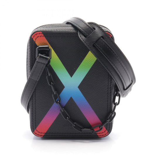 Louis Vuitton Black Noir Leather Shoulder Bag ()