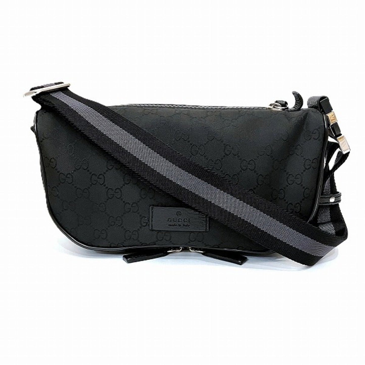 Gucci Black Nylon Shoulder Bag Sling Bag ()