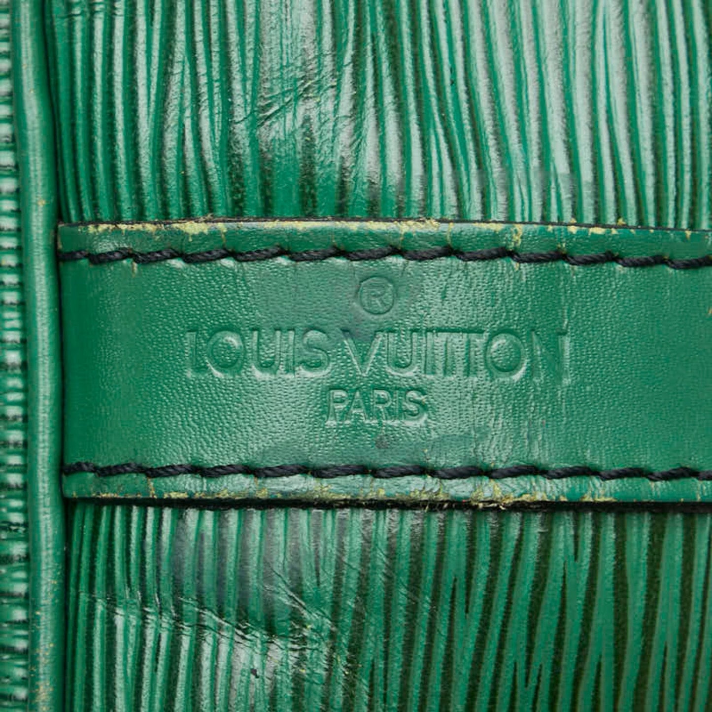 Louis Vuitton Epi Borneo Green Leather Shoulder Bag