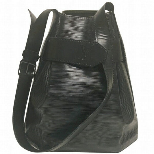 Louis Vuitton Black Noir Leather Shoulder Bag ()