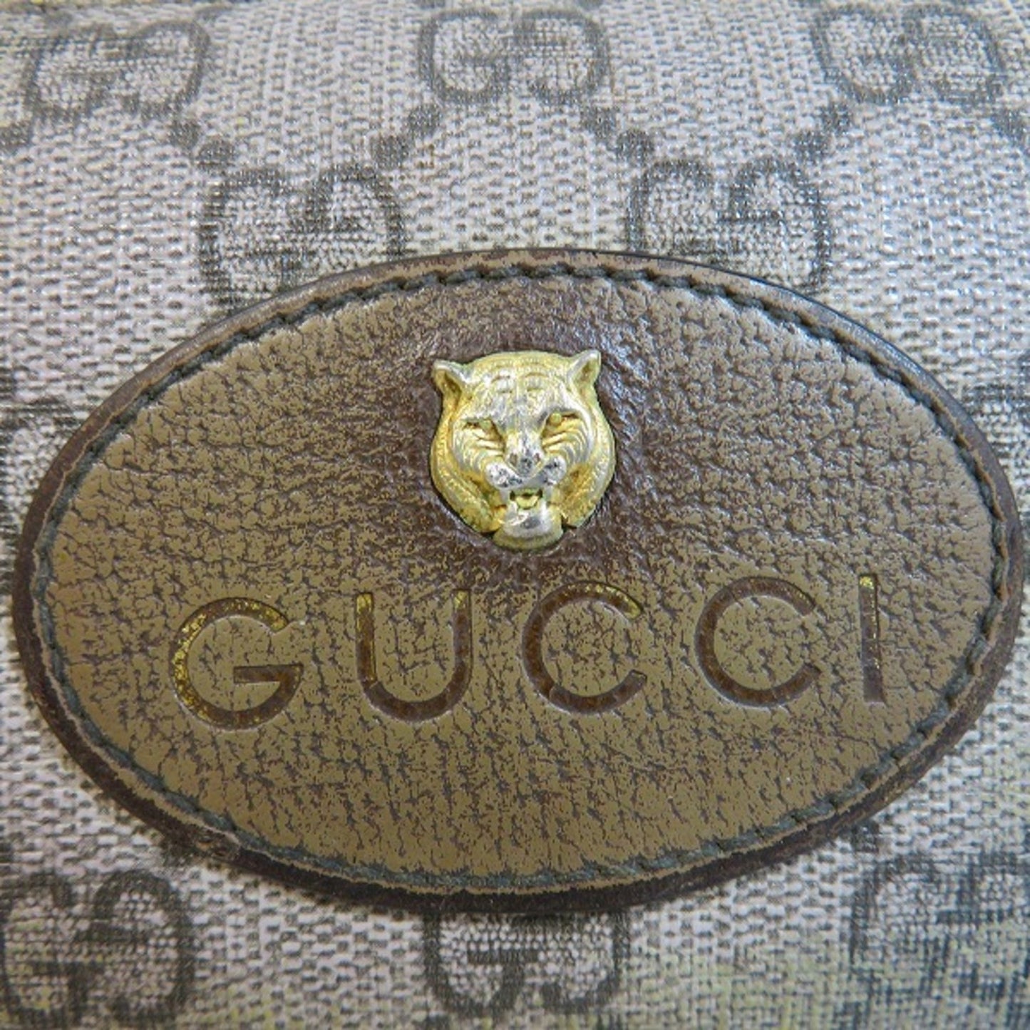 Gucci Beige Yellow Pvc Leather Long Wallet (Bi-Fold)