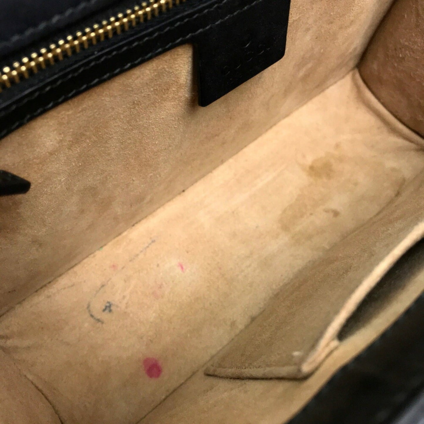 Gucci Black Leather Handbag Shoulder Bag
