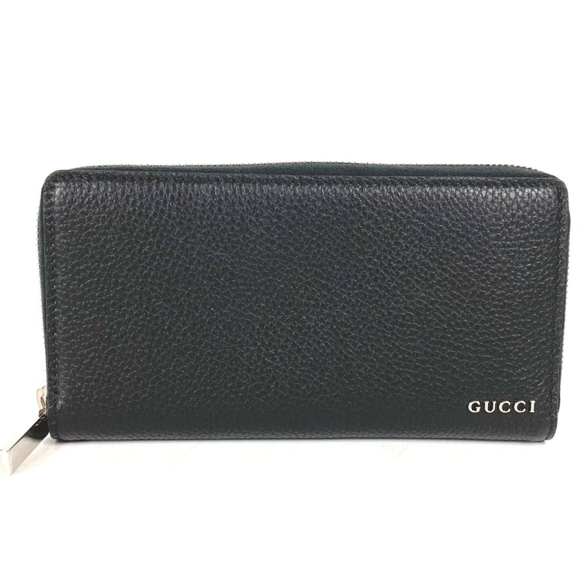 Gucci Black Leather Long Wallet (Bi-Fold) ()