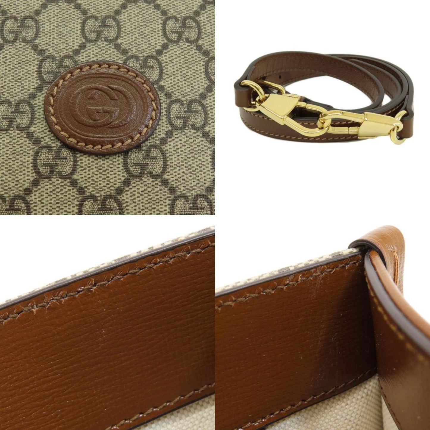 Gucci Brown Pvc Handbag