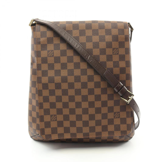 Louis Vuitton Brown Damier Canvas Coated Canvas Leather Shoulder Bag ()