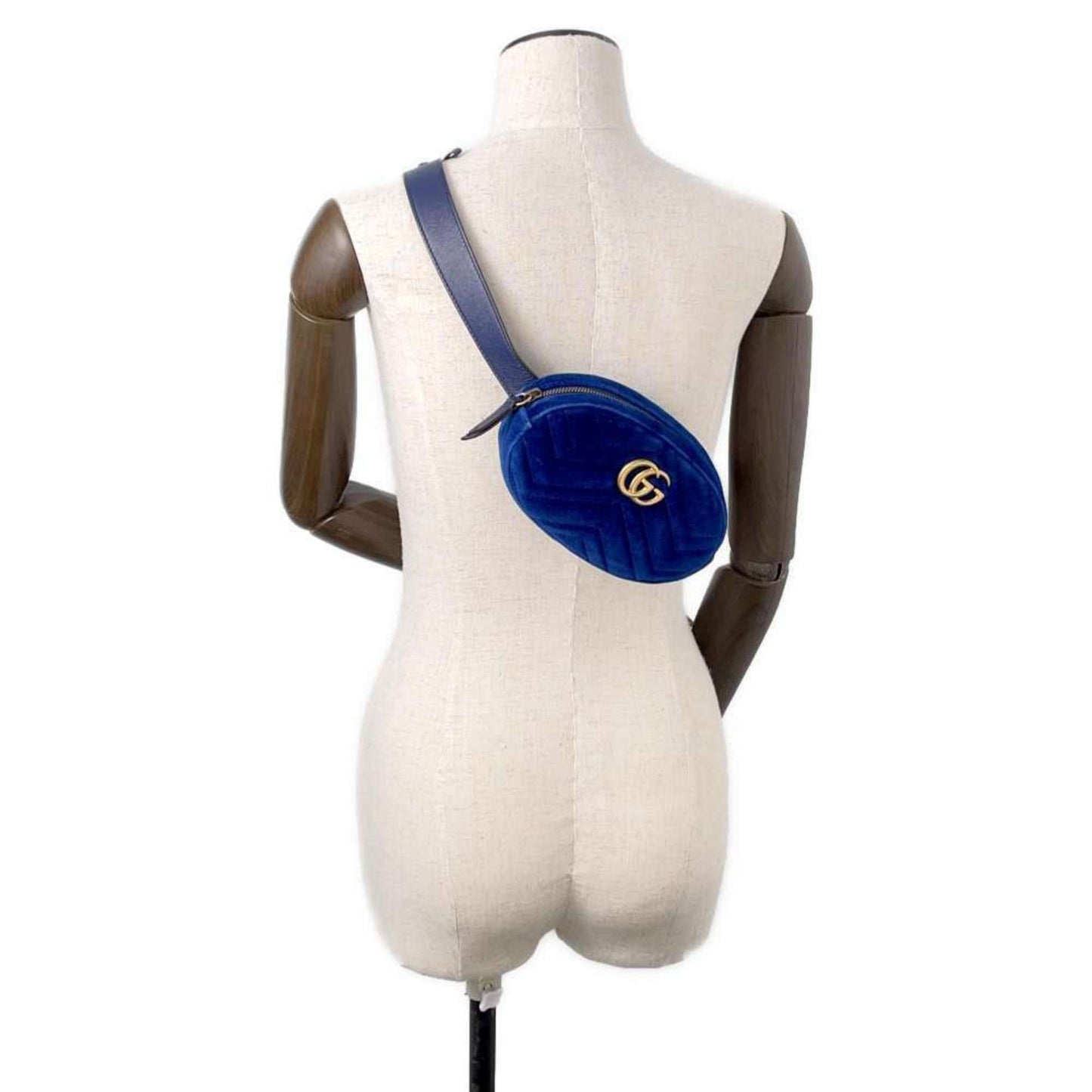 Gucci Blue Leather Sling Bag