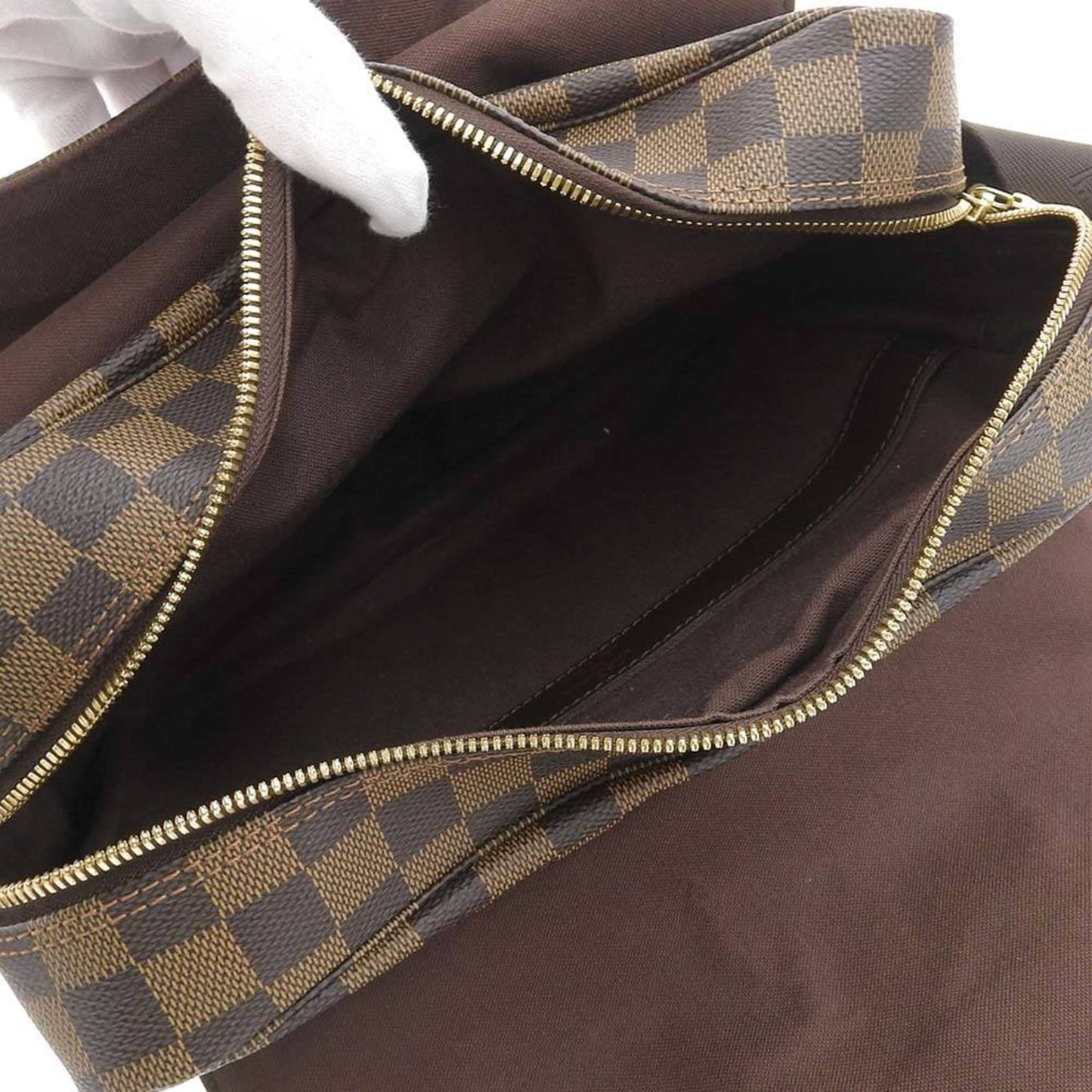 Louis Vuitton Damier Canvas Ebene Damier Canvas Shoulder Bag