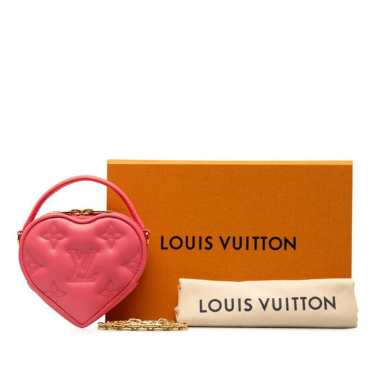 Louis Vuitton Pink Leather Handbag Shoulder Bag ()