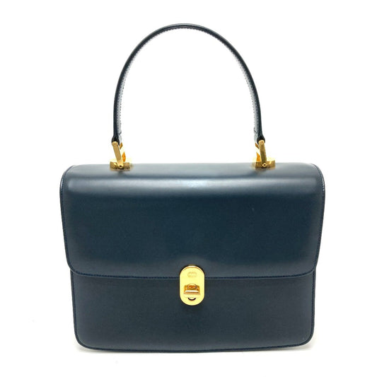 Gucci Navy Leather Handbag ()