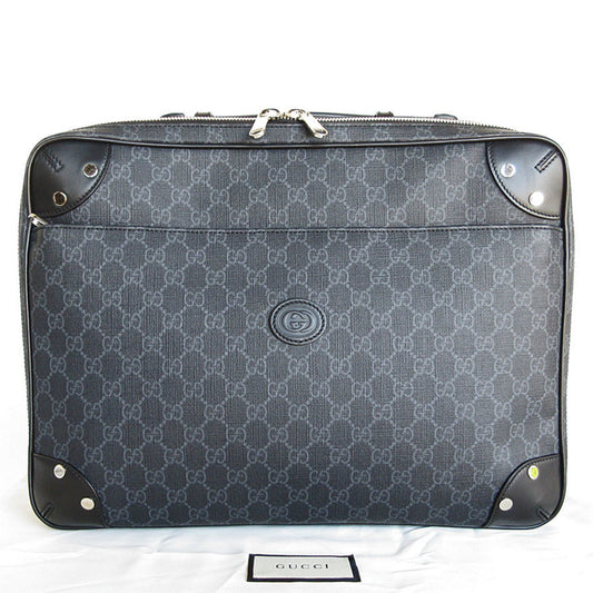 Gucci Gray Pvc Backpack Handbag ()
