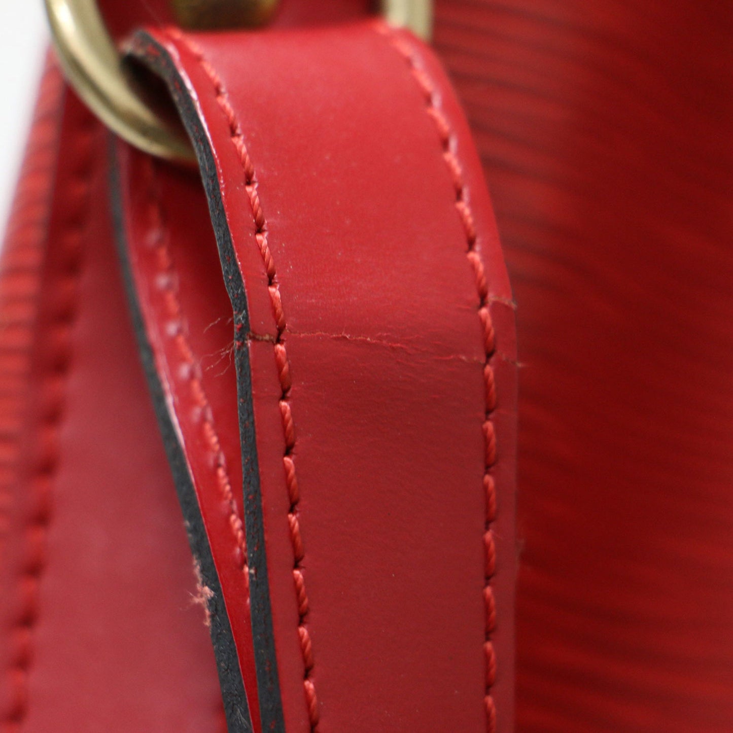 Louis Vuitton Red Color Epi Leather Shoulder Bag