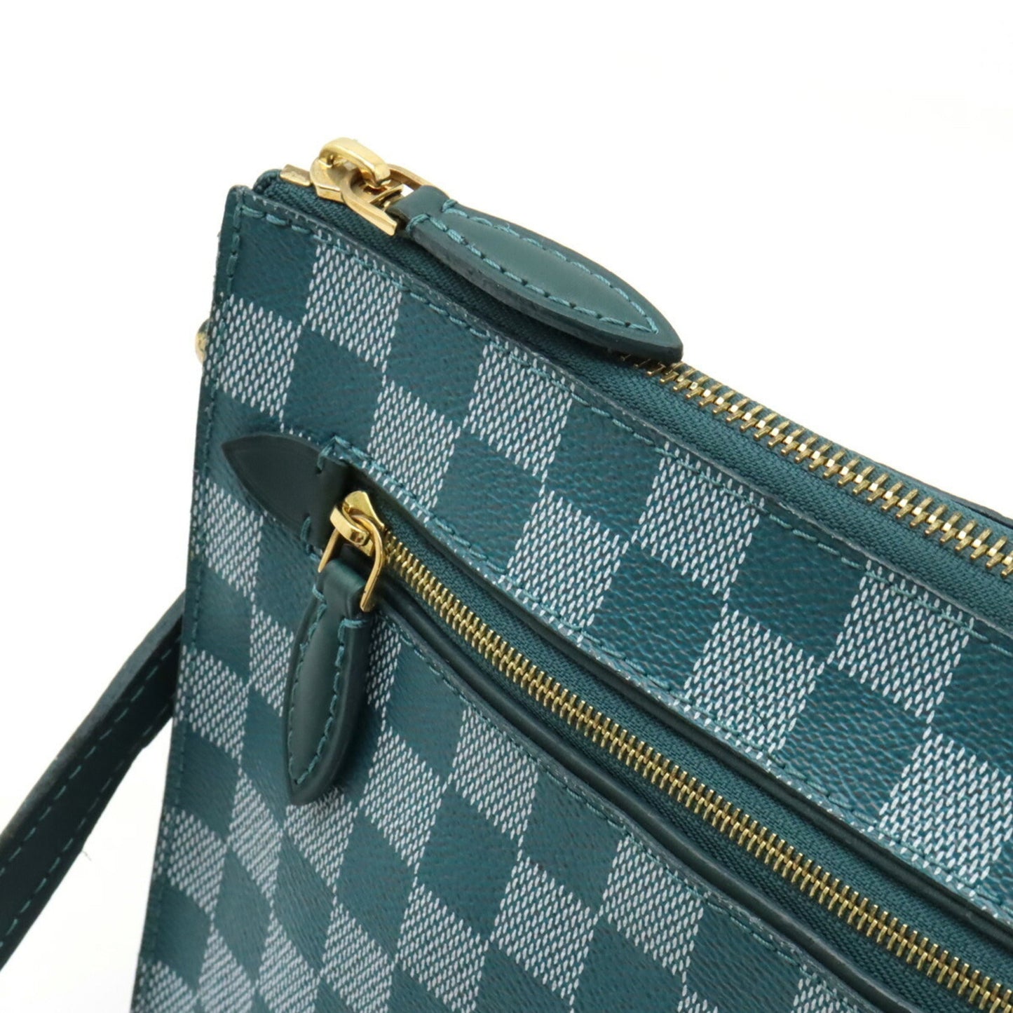 Louis Vuitton Cyan Pvc Clutch Bag Shoulder Bag