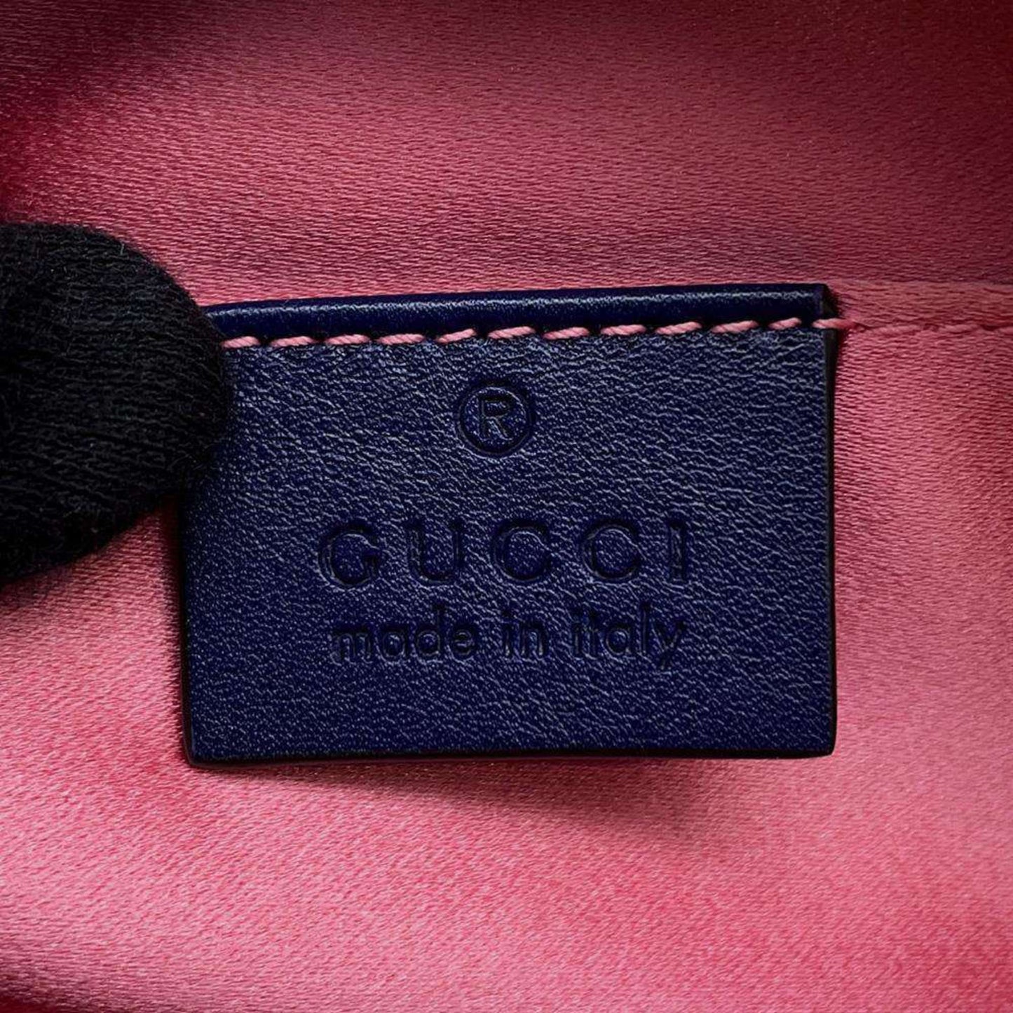 Gucci Blue Leather Sling Bag