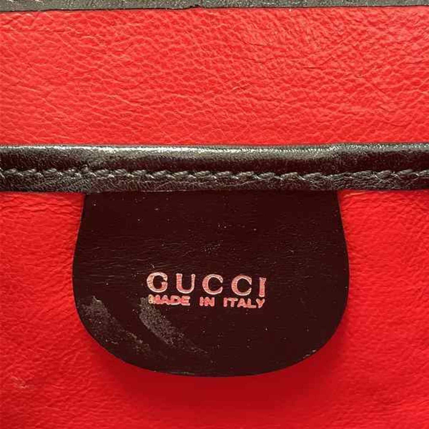 Gucci Black Leather Handbag Shoulder Bag