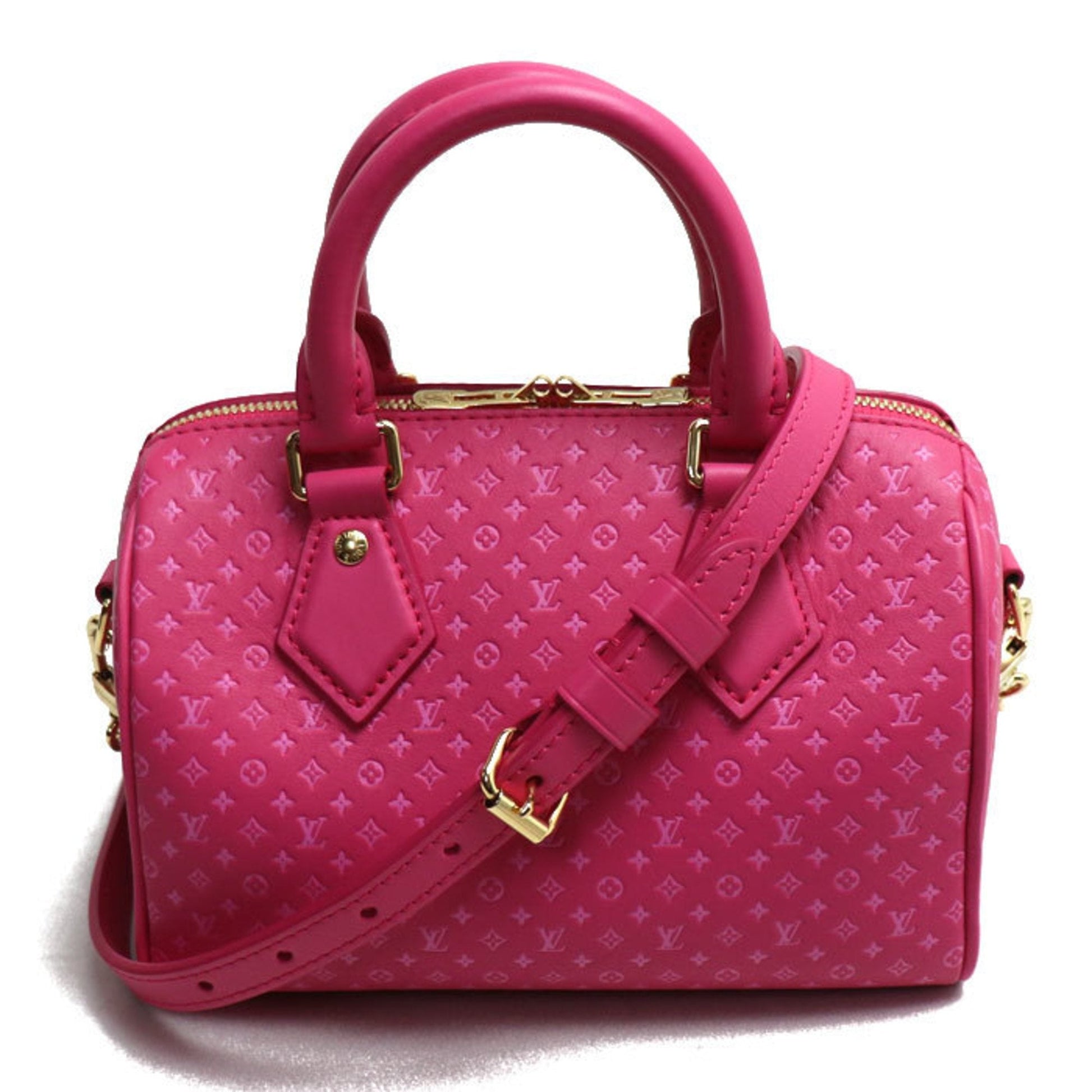 Louis Vuitton Pink Leather Shoulder Bag ()