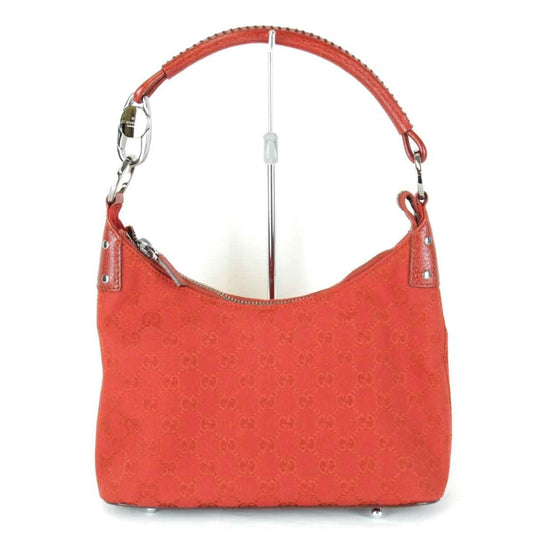 Gucci Red Color Gg Canvas Shoulder Bag ()