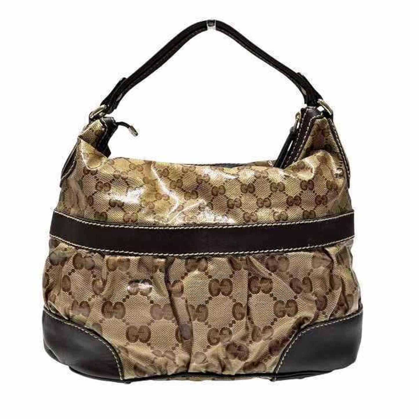 Gucci Brown Pvc Leather Shoulder Bag