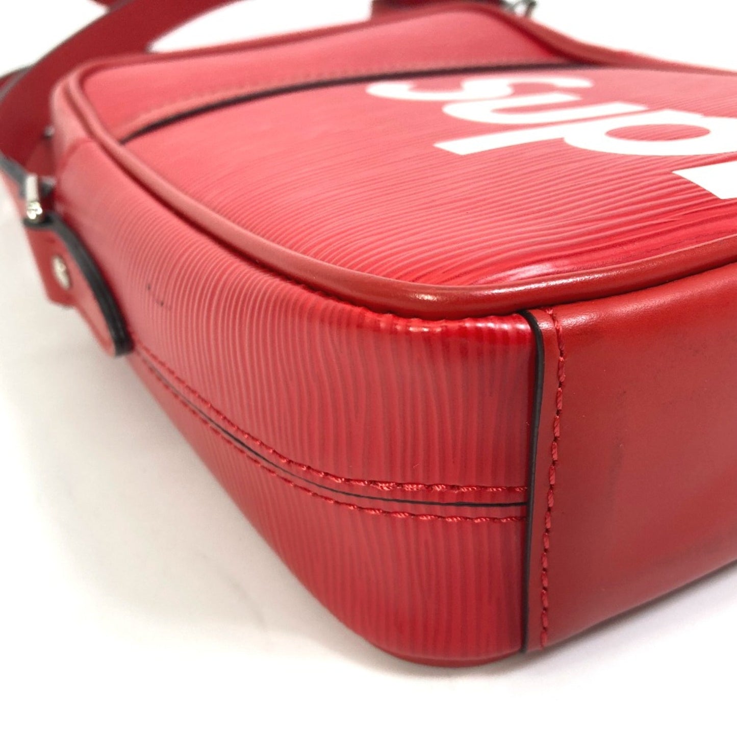 Louis Vuitton Red Leather Shoulder Bag