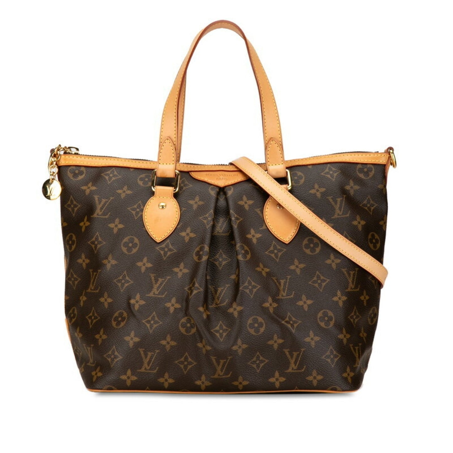 Louis Vuitton Brown Pvc Leather Handbag Shoulder Bag