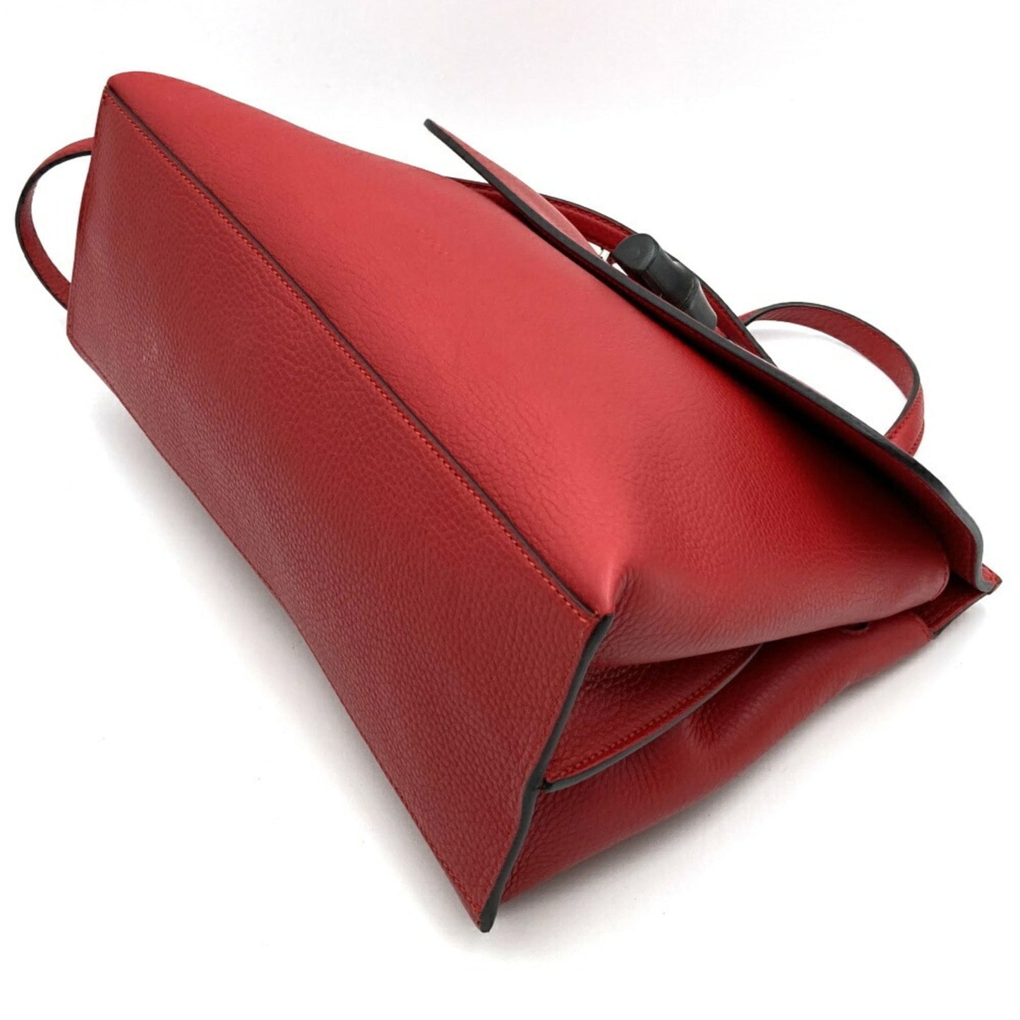 Gucci Red Color Leather Handbag Shoulder Bag