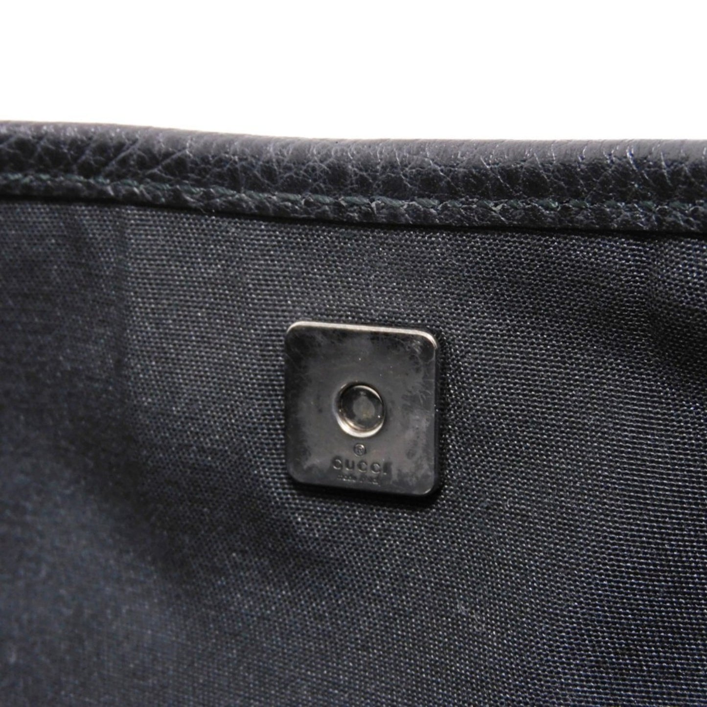 Gucci Black Nylon Canvas Leather Messenger Bag Shoulder Bag