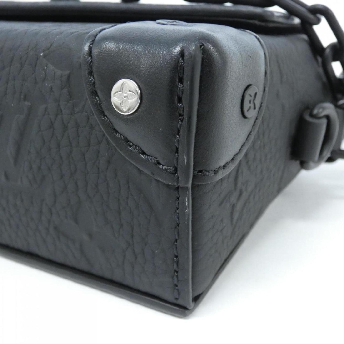 Louis Vuitton Black Leather Shoulder Bag