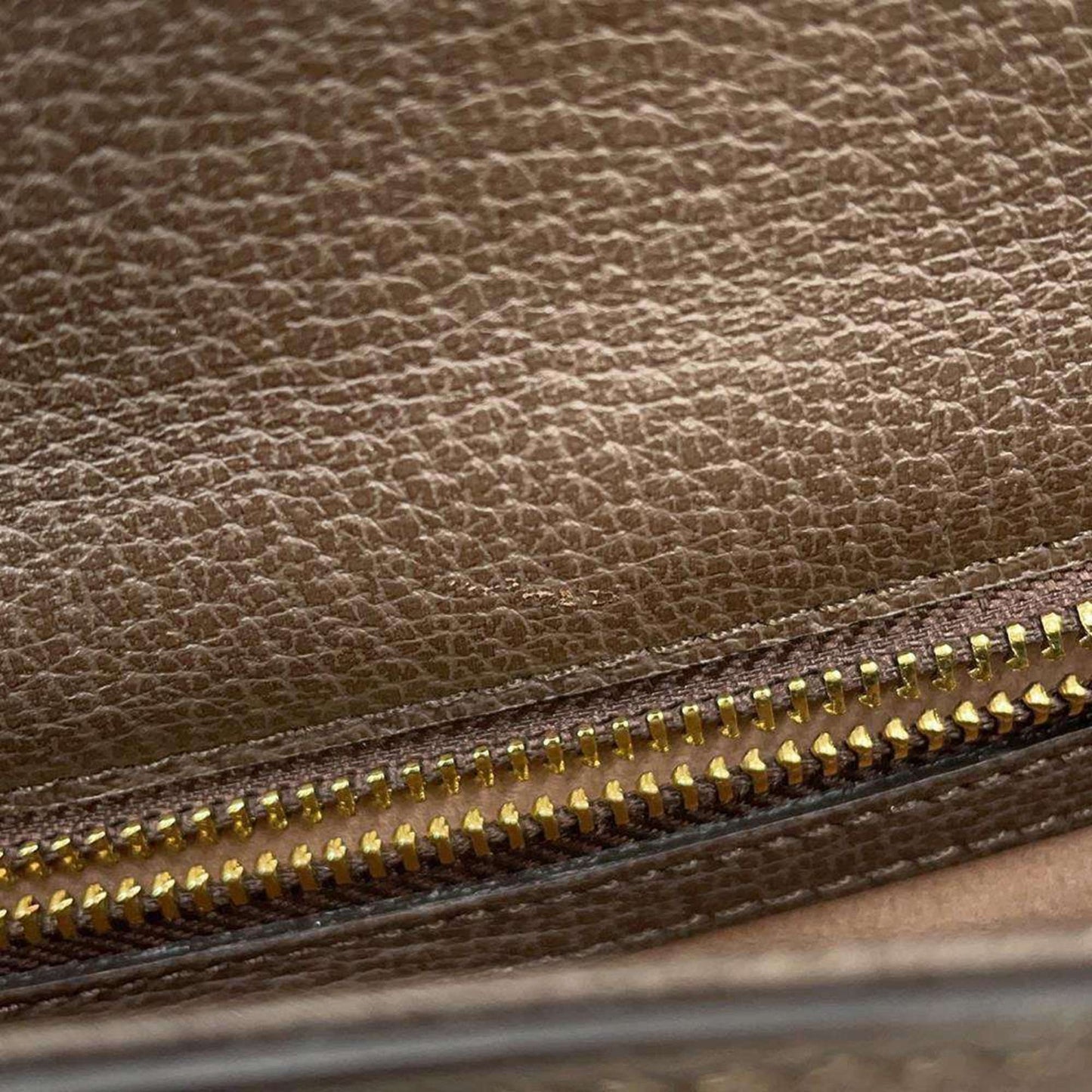 Gucci Beige Brown Pvc Leather Shoulder Bag