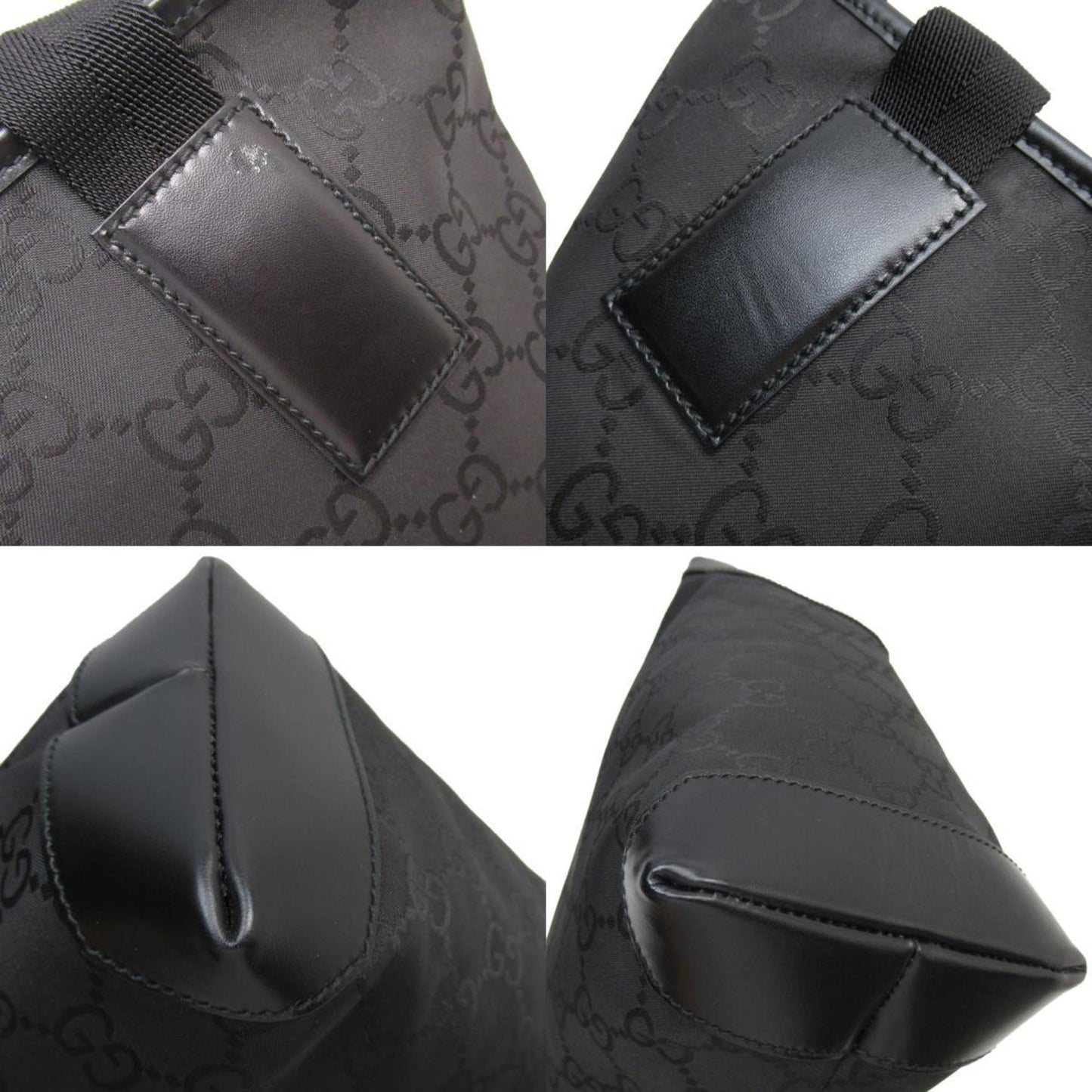 Gucci Black Nylon Handbag Tote Bag