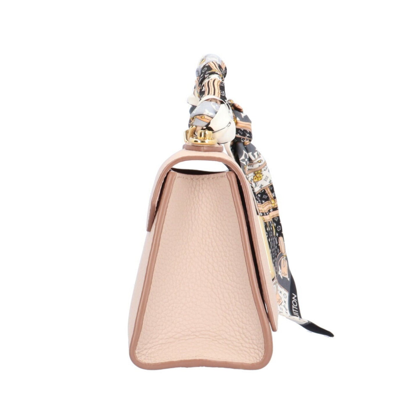 Louis Vuitton Beige Grayish Leather Shoulder Bag