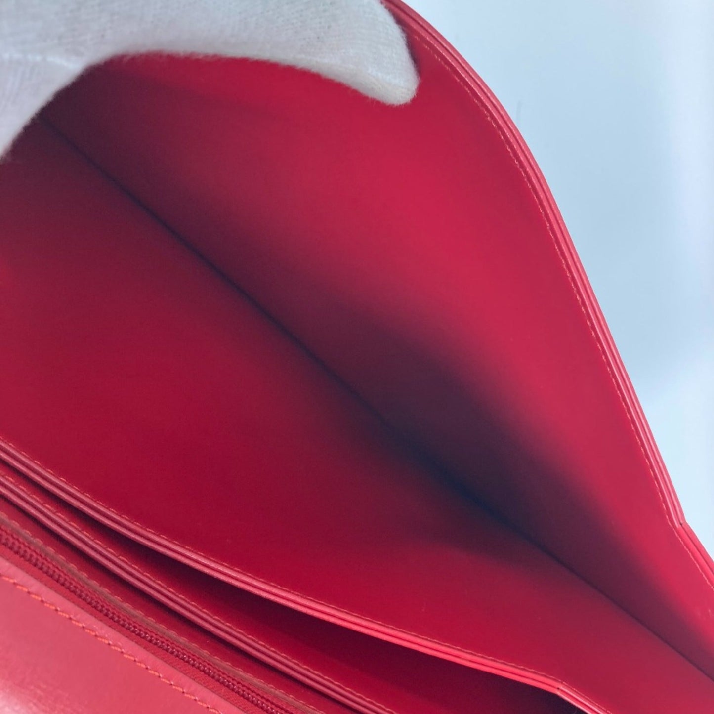 Louis Vuitton Red Leather Shoulder Bag