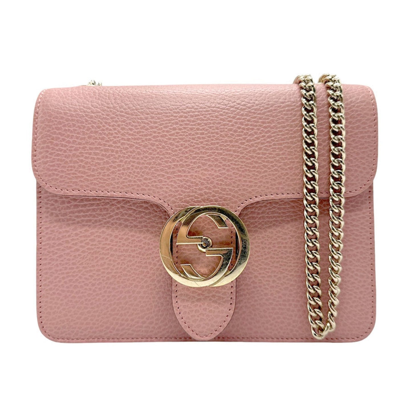 Gucci Pink Leather Shoulder Bag ()