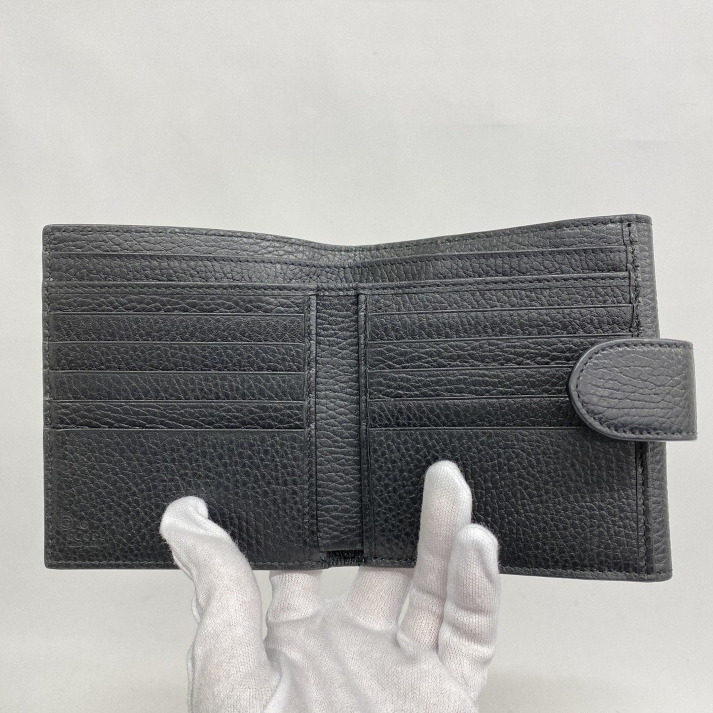 Gucci Black Leather Wallet (Bi-Fold)