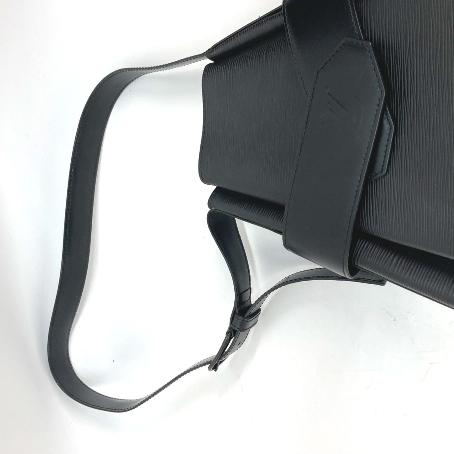 Louis Vuitton Black Leather Shoulder Bag