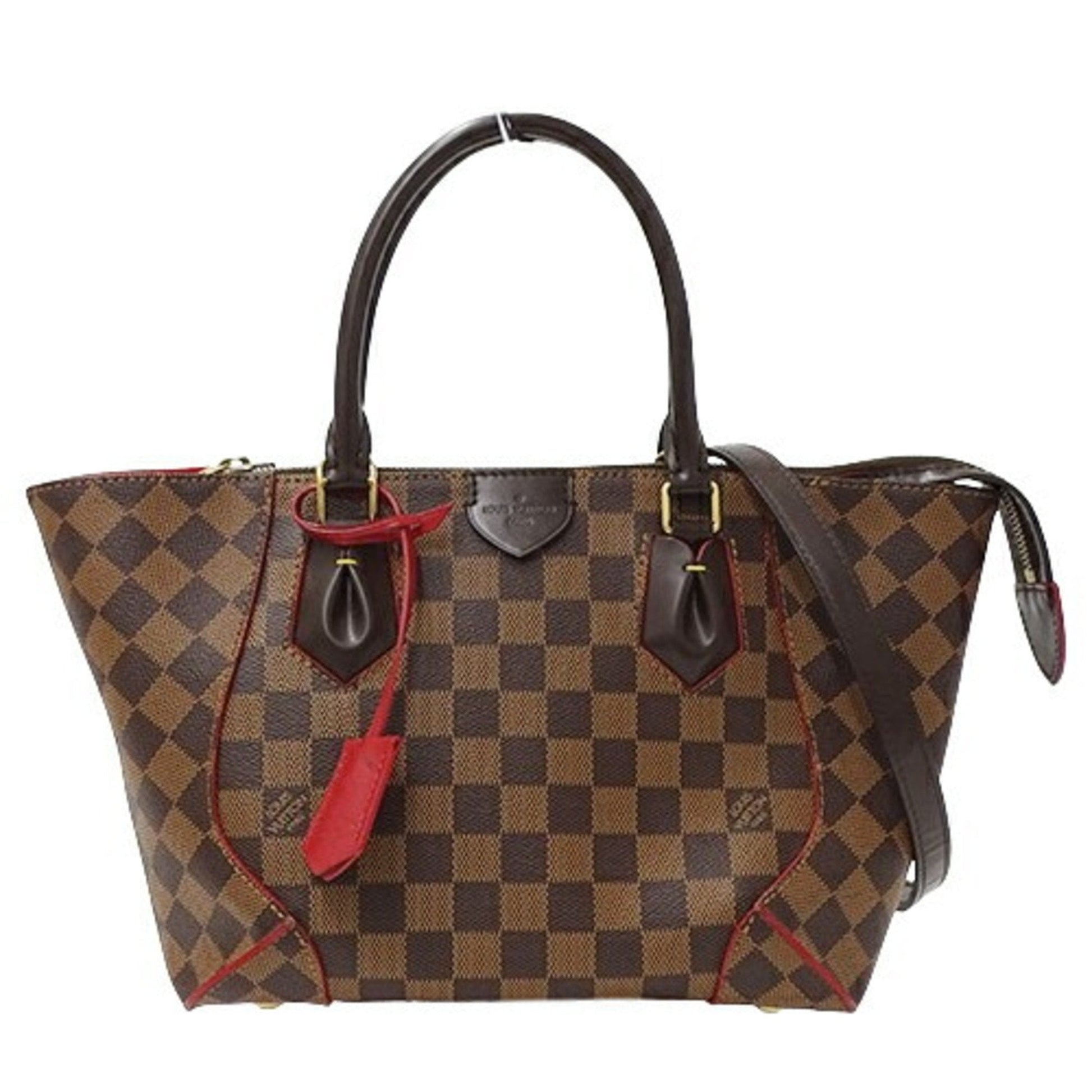 Louis Vuitton Brown Cerise Damier Canvas Handbag Shoulder Bag ()