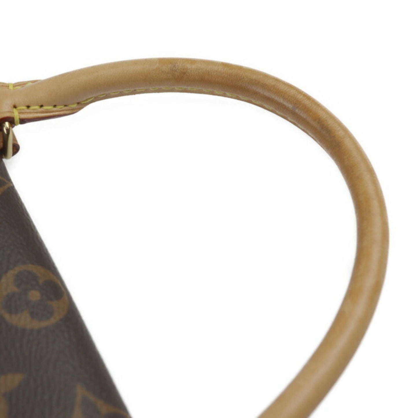 Louis Vuitton Black Brown Monogram Leather Handbag Shoulder Bag