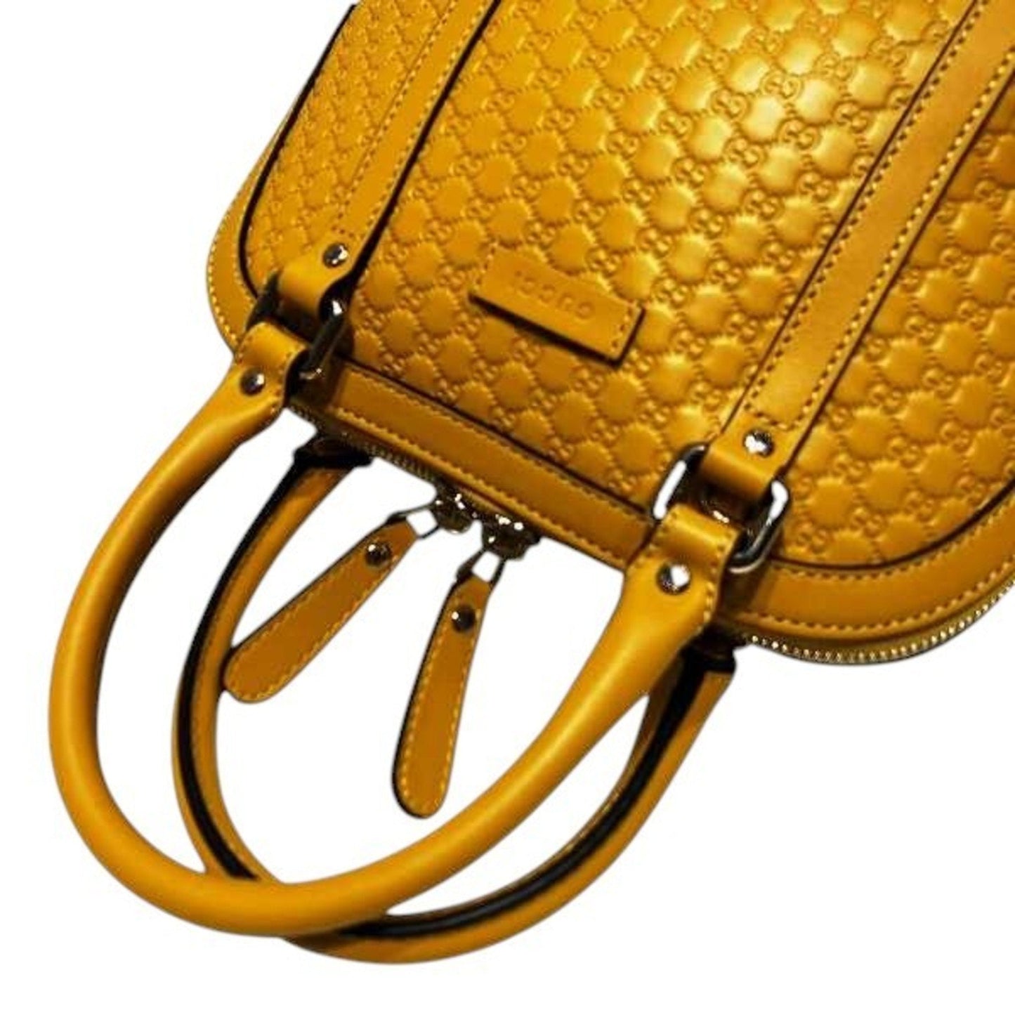 Gucci Yellow Leather Handbag Shoulder Bag