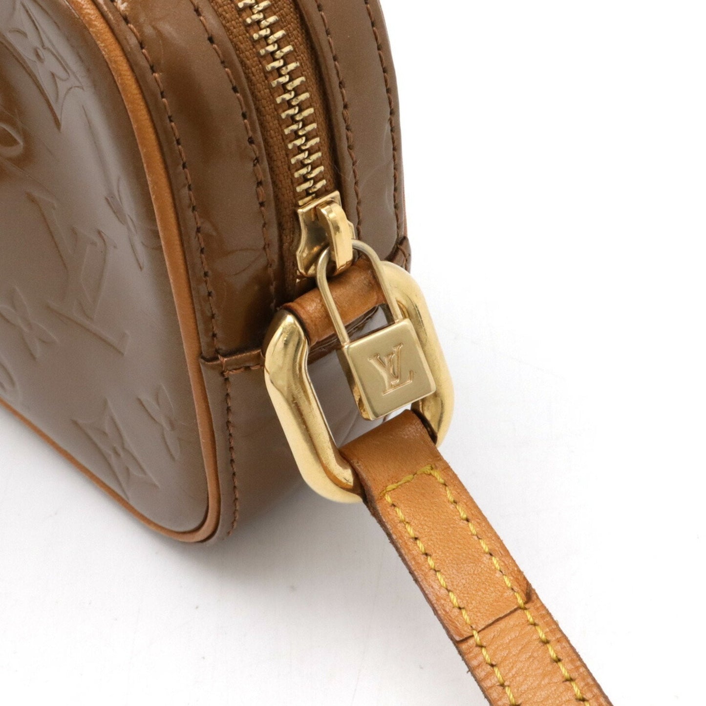 Louis Vuitton Bronze Leather Shoulder Bag