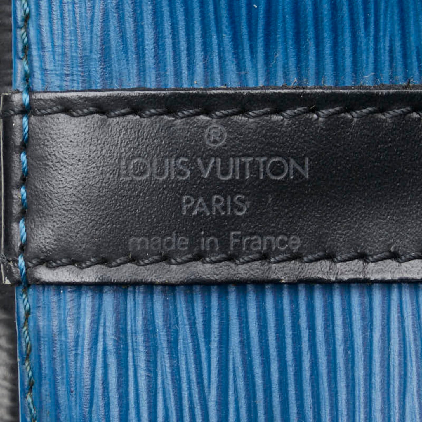 Louis Vuitton Epi Noir Toledo Blue Epi Leather Shoulder Bag