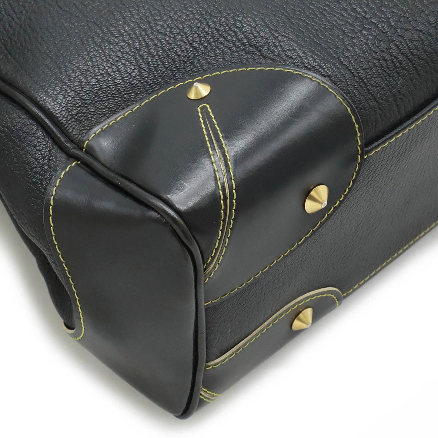 Louis Vuitton Black Noir Suhali Leather Shoulder Bag Tote Bag