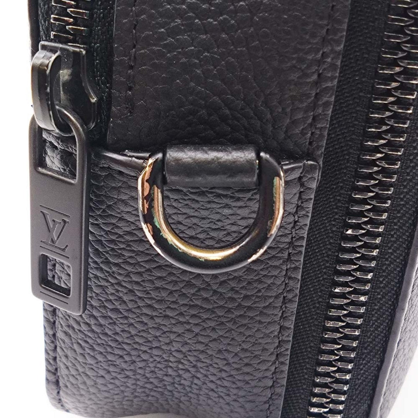 Louis Vuitton Black Leather Shoulder Bag