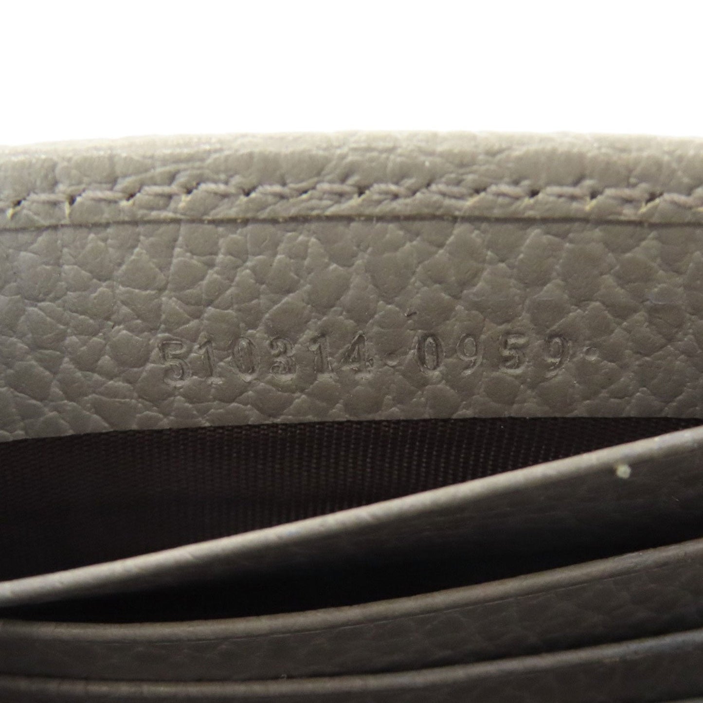Gucci Gray Leather Chain/Shoulder Wallet