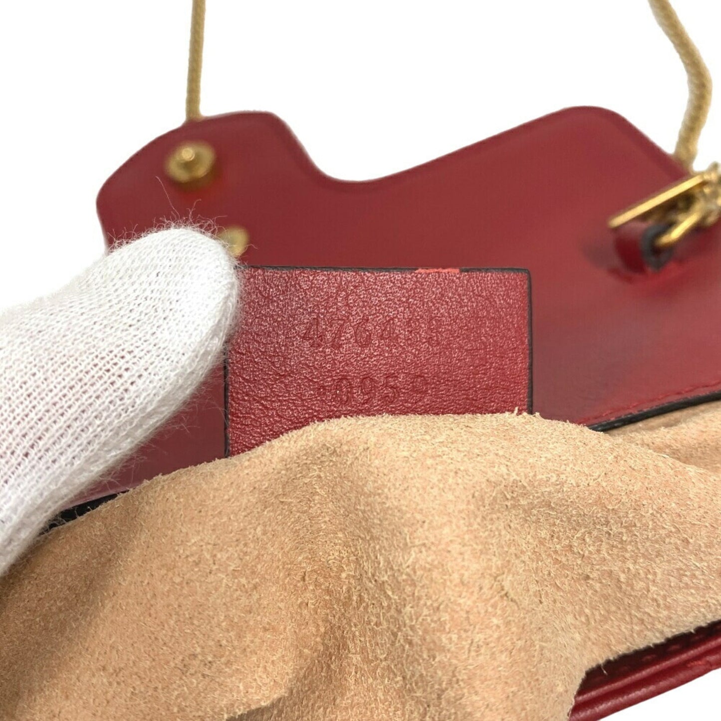 Gucci Red Color Leather Shoulder Bag