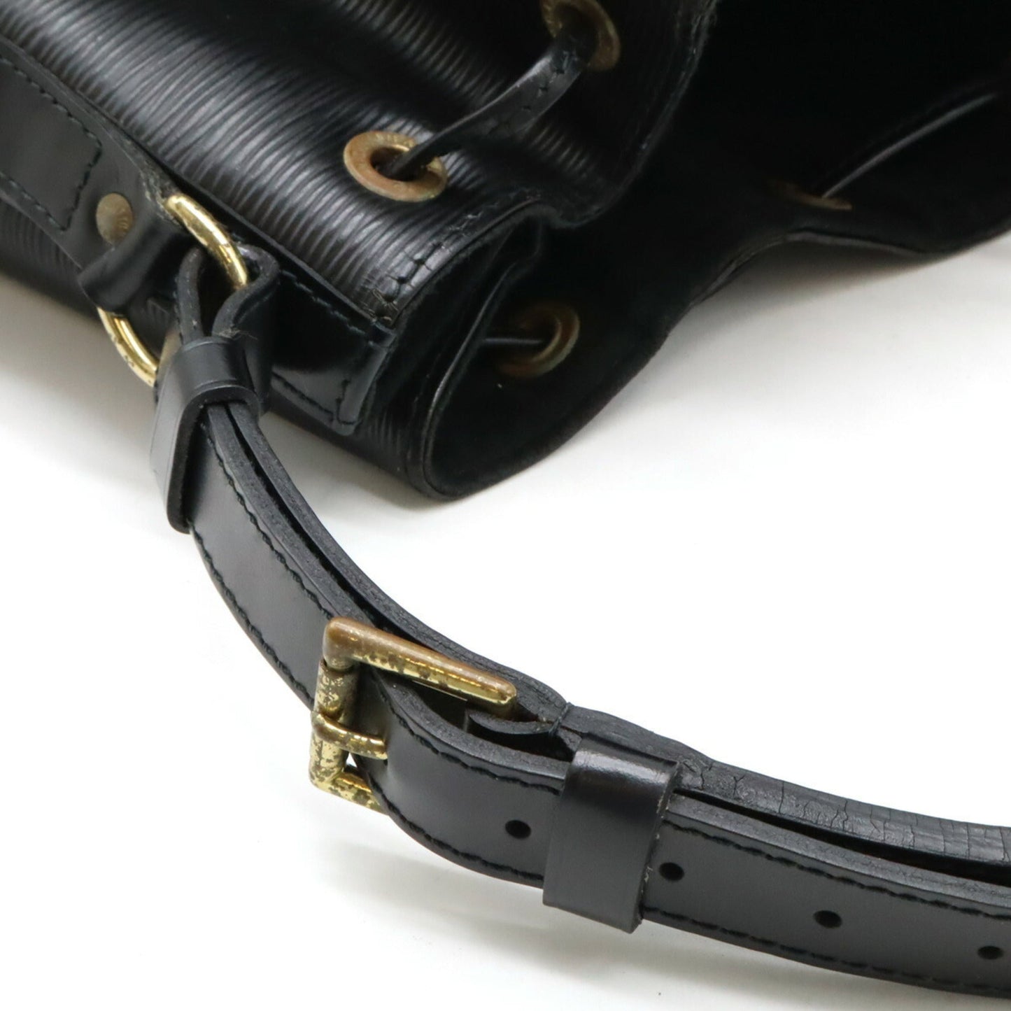 Louis Vuitton Black Noir Epi Leather Shoulder Bag