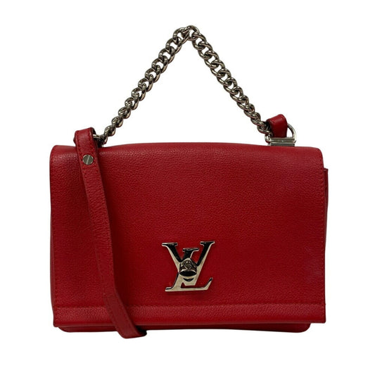 Louis Vuitton Red Color Leather Shoulder Bag ()