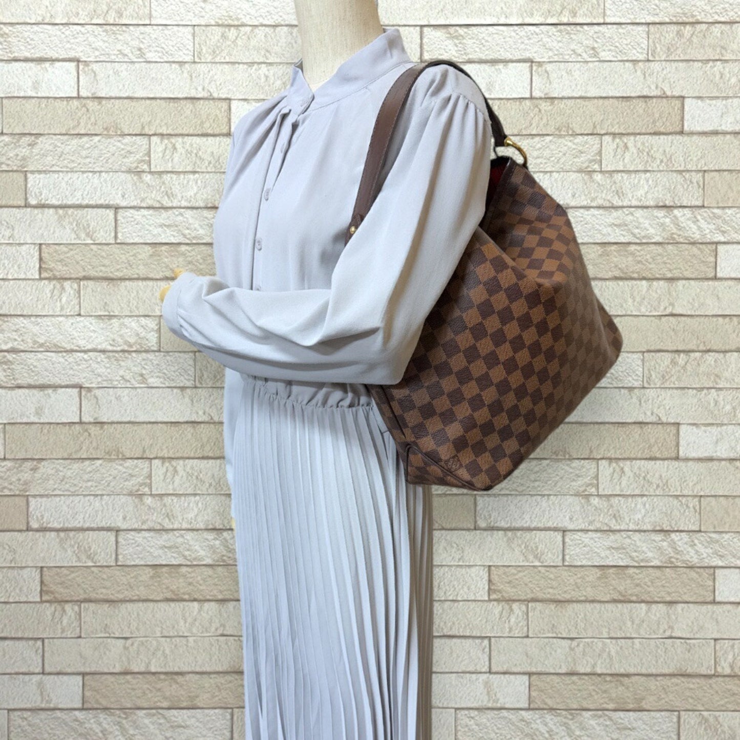 Louis Vuitton Brown Damier Canvas Shoulder Bag