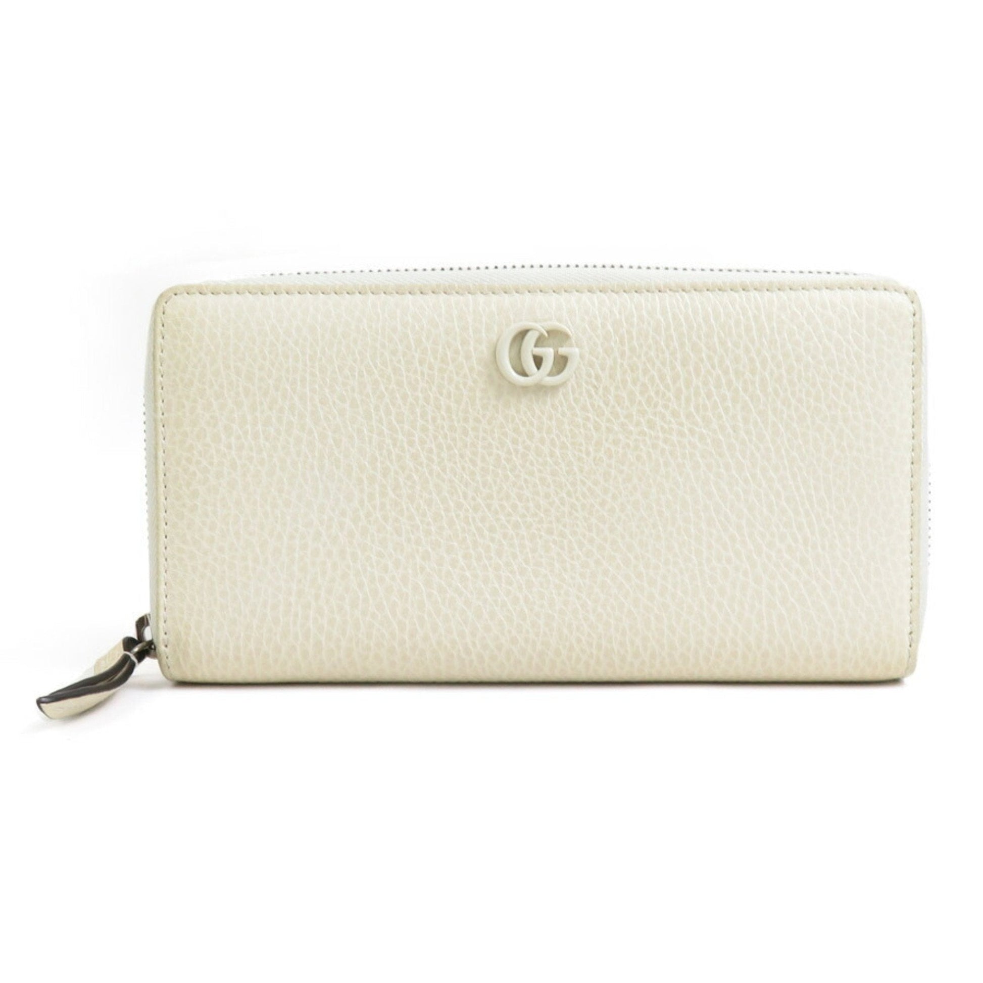 Gucci Off-White Leather Long Wallet (Bi-Fold) ()