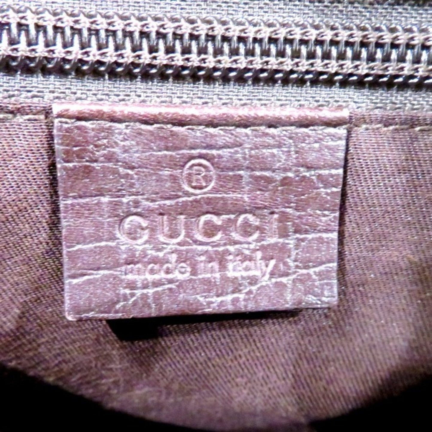 Gucci Brown Pvc Canvas Shoulder Bag