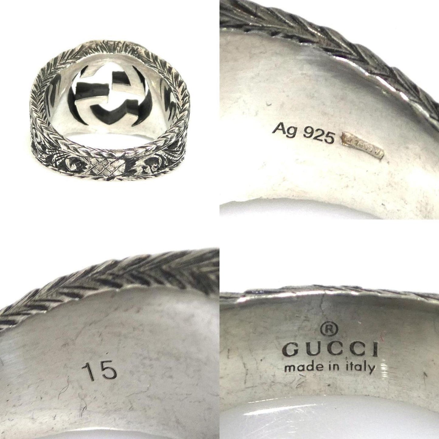 Gucci Silver Silver Band Ring