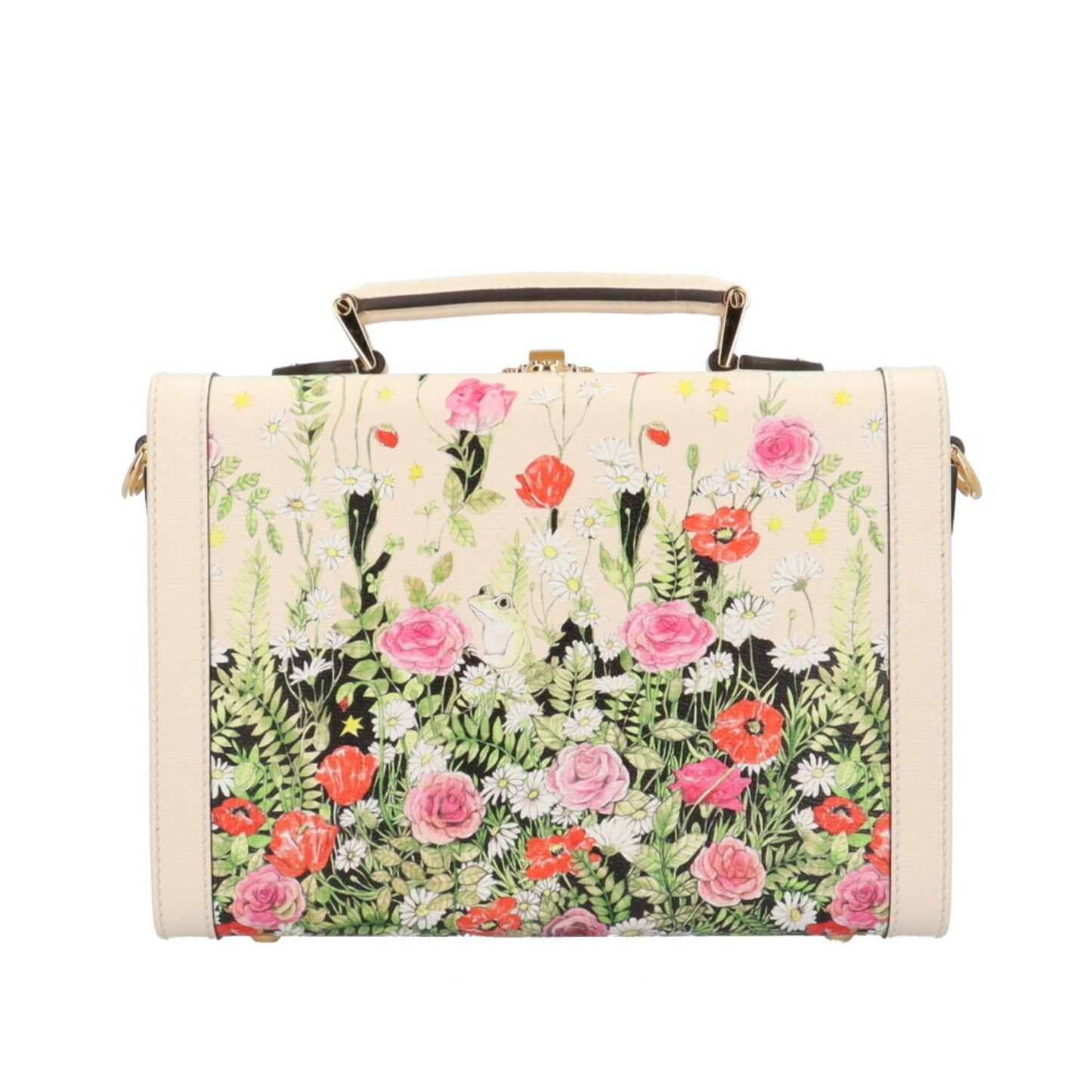 Gucci Daily Multi-Color White Leather Shoulder Bag